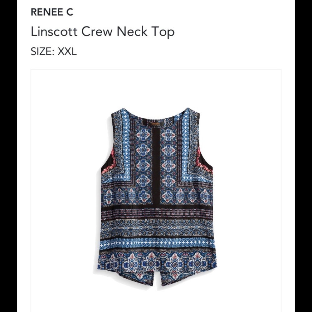 Renee C Linscott Crew Neck Top